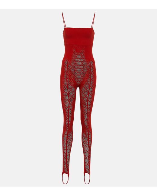 Wolford Red X Simkhai Intricate Pattern Jumpsuit