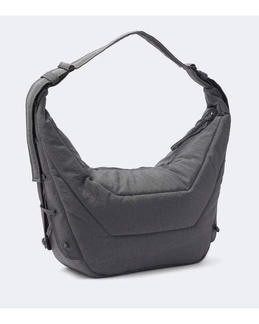 Lemaire Gray Soft Game Large Shoulder Bag for men