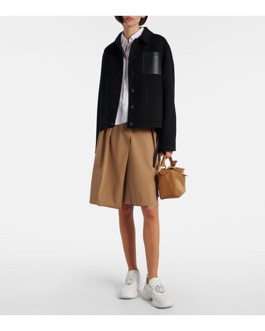 Roger Vivier White Viv' On The Run Leather-Trimmed Sneakers