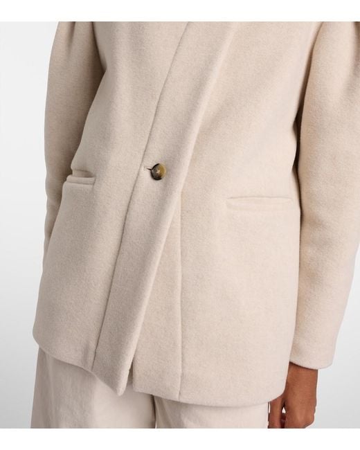Isabel Marant Natural Wool-Blend Jacket