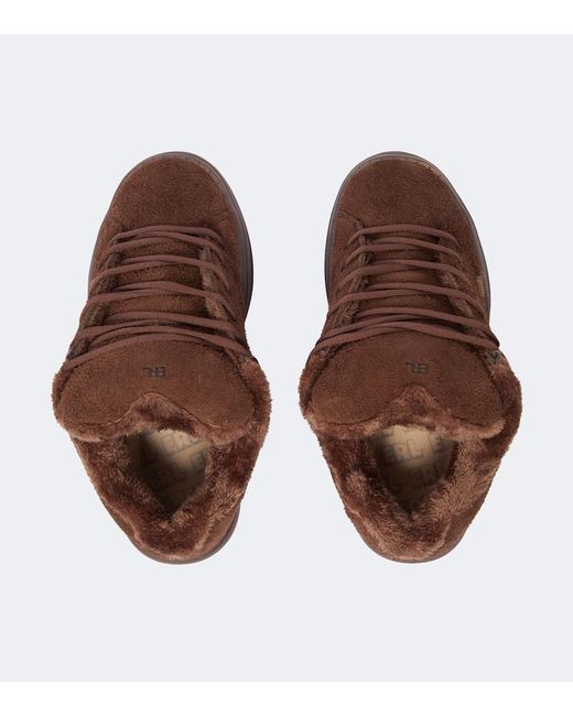 ERL Brown Vamp Skate Suede Sneakers for men