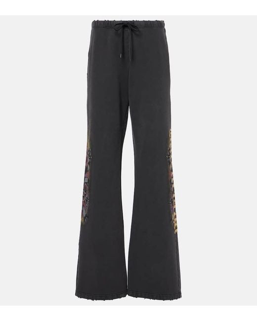 Balenciaga Blue X Under Armour Cotton Fleece Flared Sweatpants