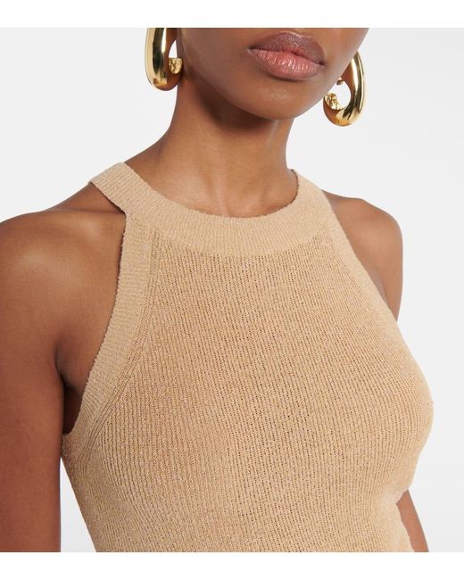 Top Lolly De Mezcla De Lino Y Seda Max Mara de color Natural