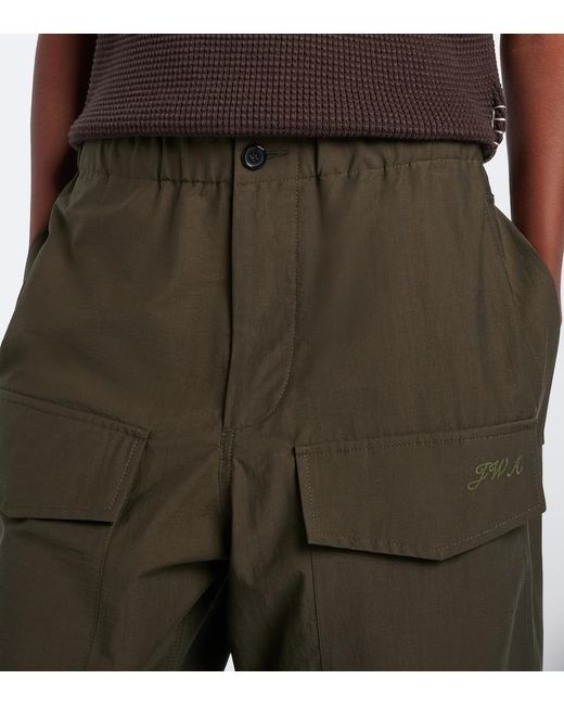 J.W. Anderson Gray Cotton-Blend Wide-Leg Pants