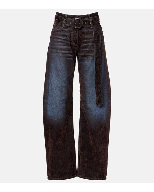 Acne Studios Women's Blue Page Wide-Leg Jeans