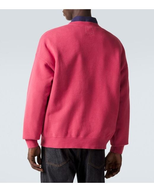 Sudadera Jumbo En Jersey De Algodon Visvim de hombre de color Pink