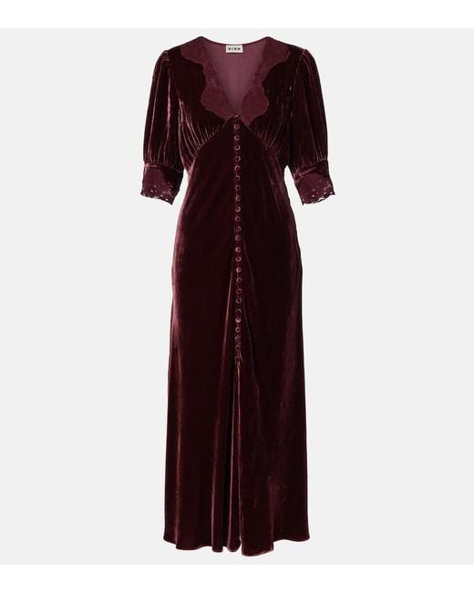 Abito Midi Simone di Rixo in Purple