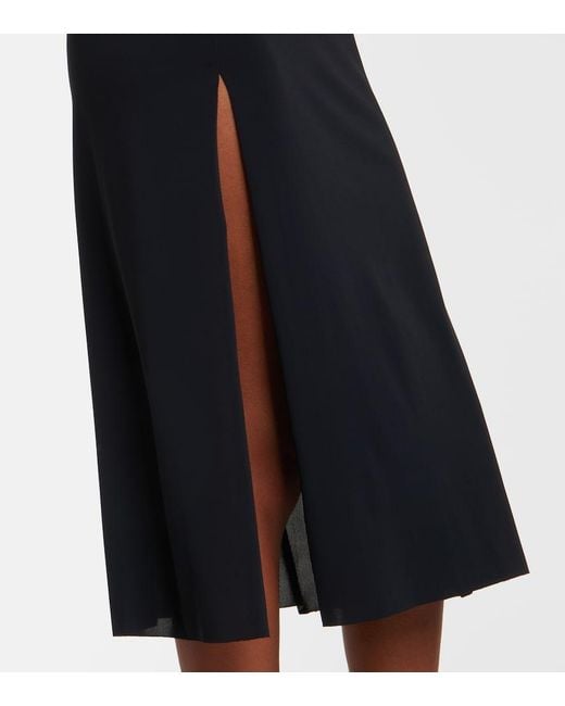 Eres Blue Ellipse Cutout Midi Dress