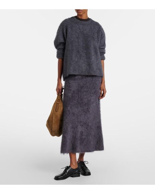 Lisa Yang Blue Natalia Oversized Cashmere Sweater