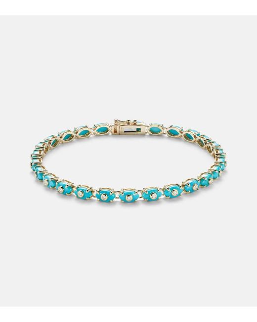 Sydney Evan Blue Eternity 14Kt Bracelet With And Diamonds