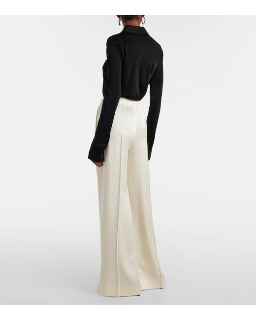 Pantaloni A Gamba Larga di Jil Sander in White