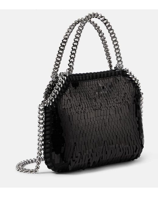 Stella McCartney Black Mini Sequined Shoulder Bag