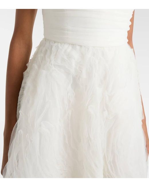 Rebecca Vallance White Bridal Bustier-Robe Willow
