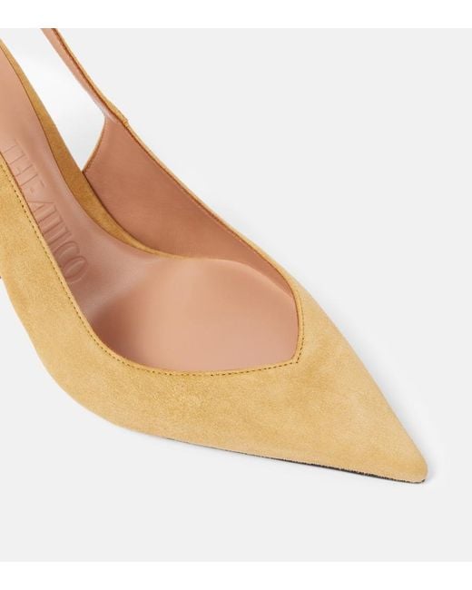 The Attico Natural Cheope Suede Wedges