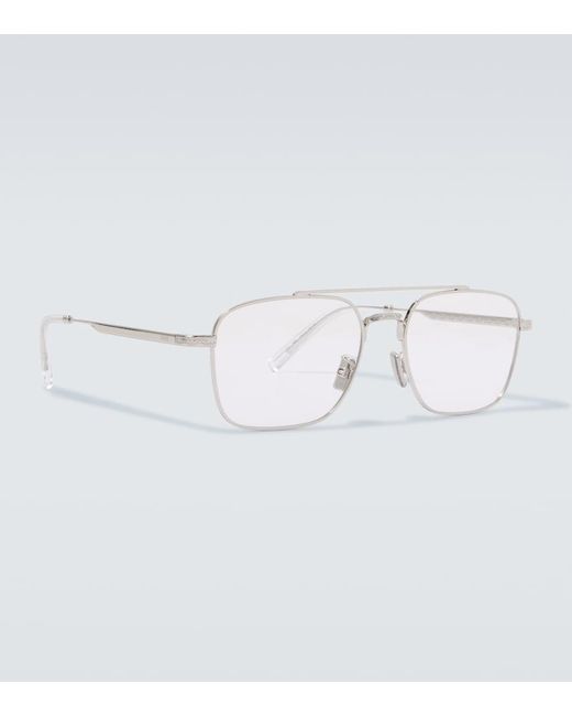 Dior White Diorbotanicao N1U Aviator Glasses for men