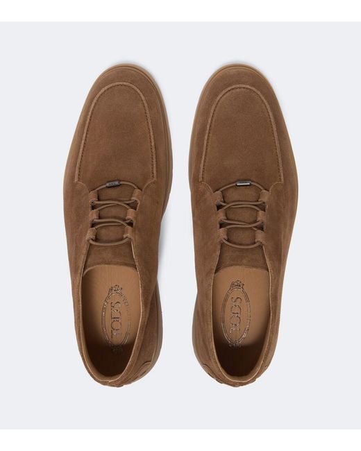 Tod's Brown Suede Desert Boots for men