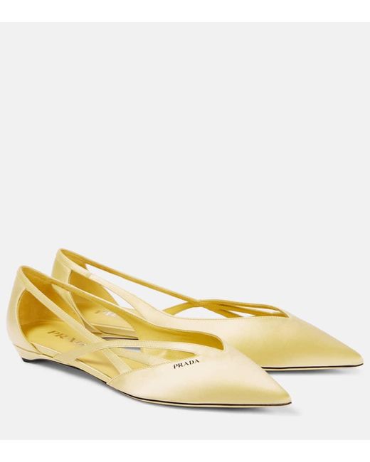 Ballerine di Prada in Yellow