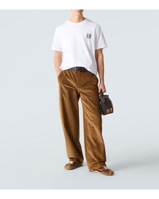 Loewe White X Louis Wain Anagram Cotton Jersey T-Shirt for men