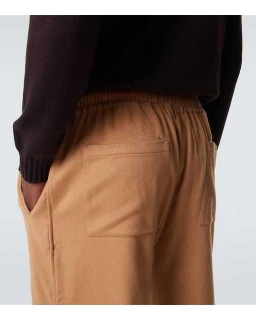 Saman Amel Natural Cashmere Straight Pants for men
