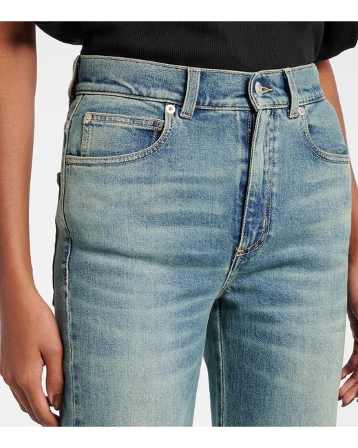 McQueen Blue Faded Flared Jeans
