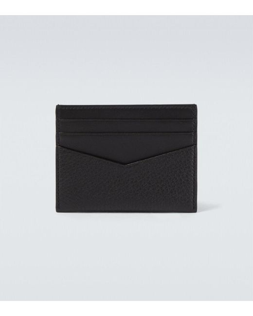 Givenchy Black Logo Leather Card Holder for men