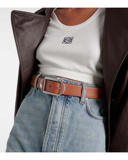 Loewe Brown Leather Belt