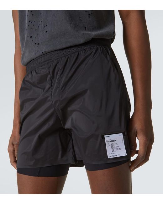 Satisfy Black Techsilk 5" Running Shorts for men