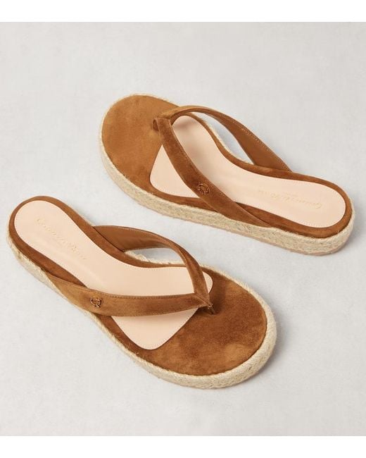 Sandali Infradito Espadrillas di Gianvito Rossi in Brown