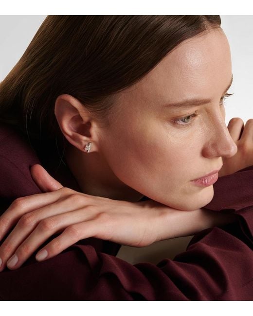 Repossi White Serti Sur Vide 18Kt Single Earring With Diamonds
