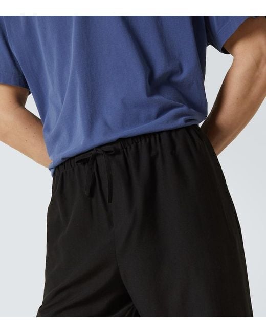 Pantalon Ample Xon En Coton Et Soie The Row pour homme en coloris Black