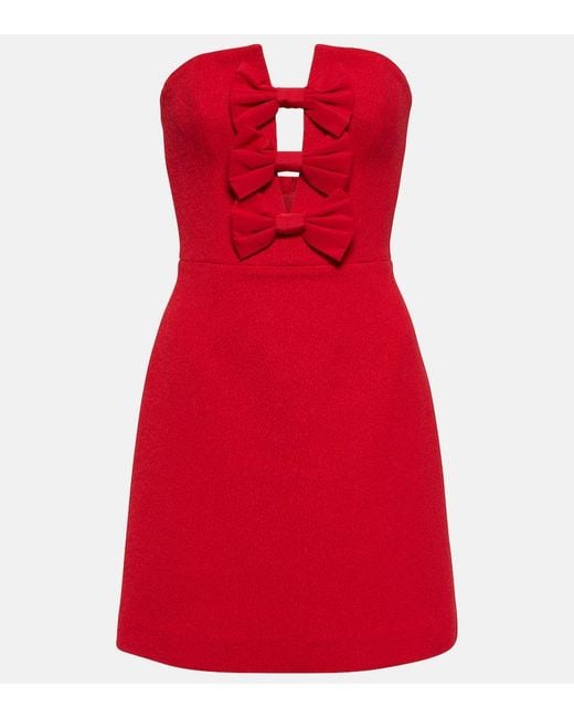 Vestido corto con lazos Rebecca Vallance de color Red
