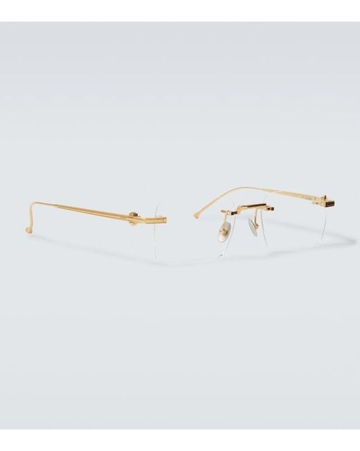 Cartier Metallic Pasha Rectangular Glasses for men