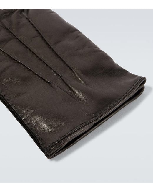 Guantes De Piel Zegna de hombre de color Black