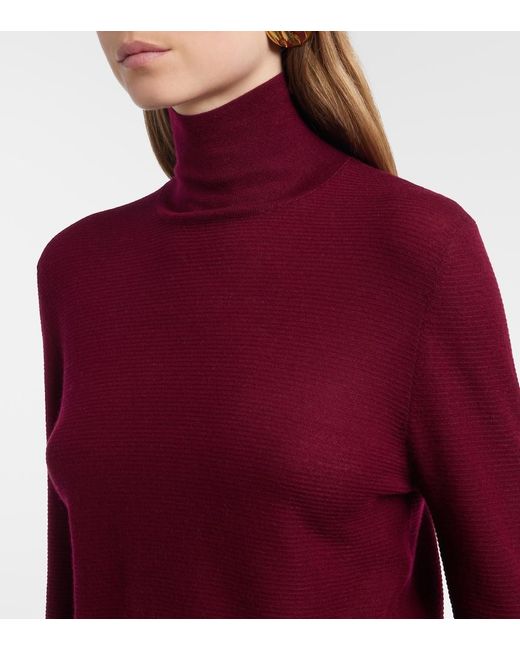 Lisa Yang Red Lory Cashmere Turtleneck Sweater