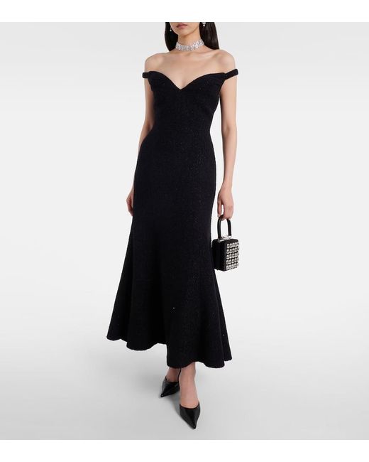 Pochette Micro A Cristaux Self-Portrait en coloris White