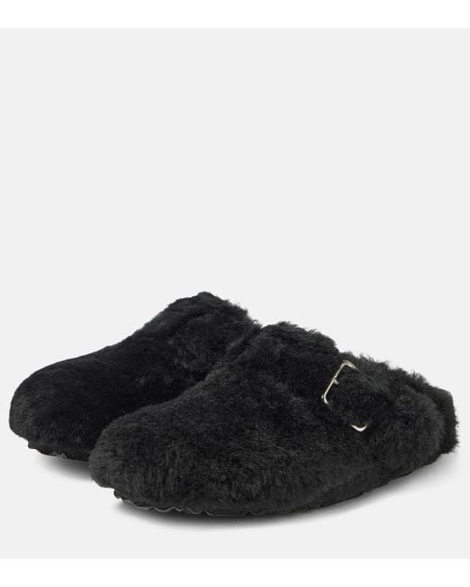 Mules Boston di Birkenstock in Black