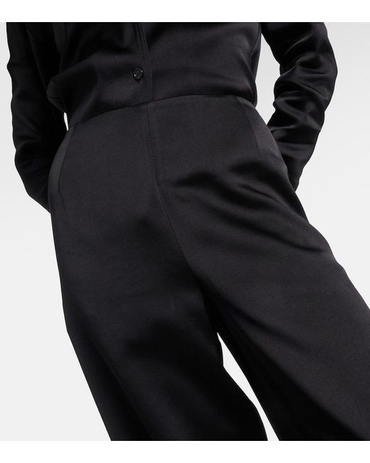 Pantaloni A Gamba Larga di Totême  in Black