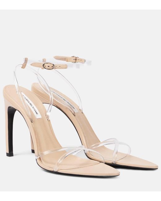Victoria Beckham Natural Pvc Sandals