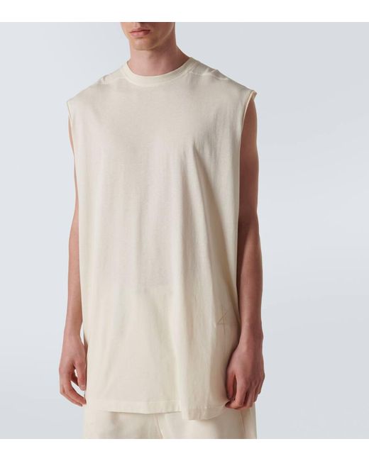 Rick Owens Natural Tarp Cotton Jersey T-shirt for men