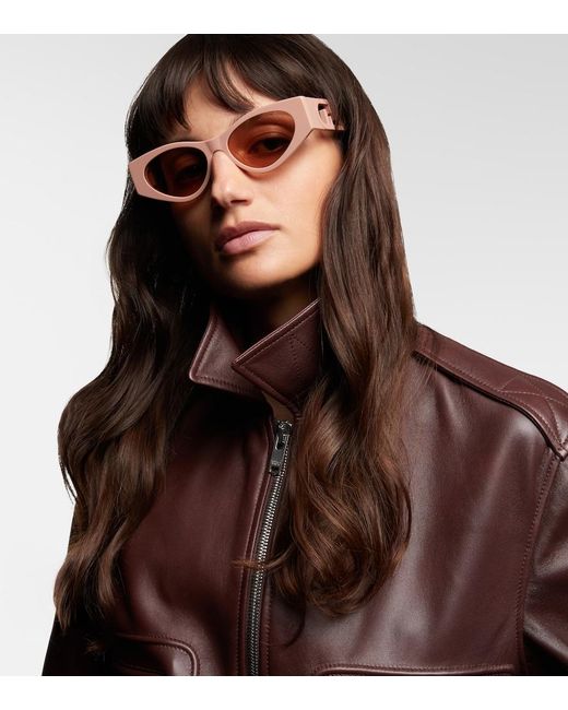 Fendi Pink O'Lock Cat-Eye Sunglasses