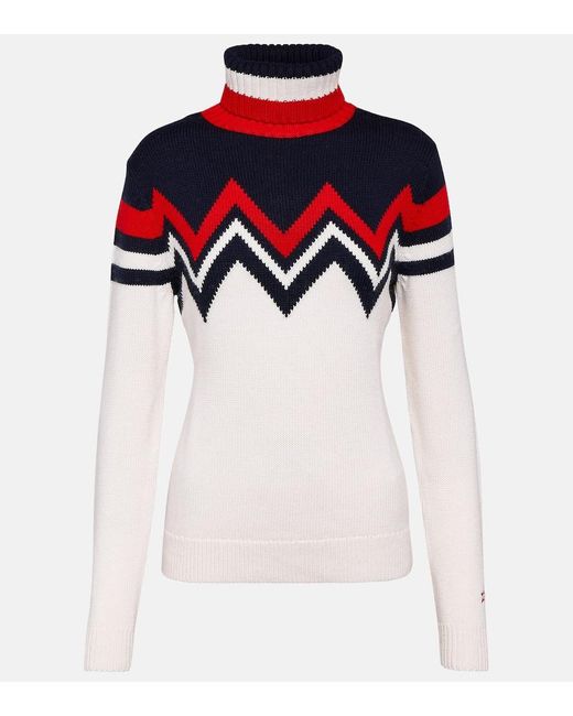 Perfect Moment Multicolor Skipullover Alpine aus Wolle