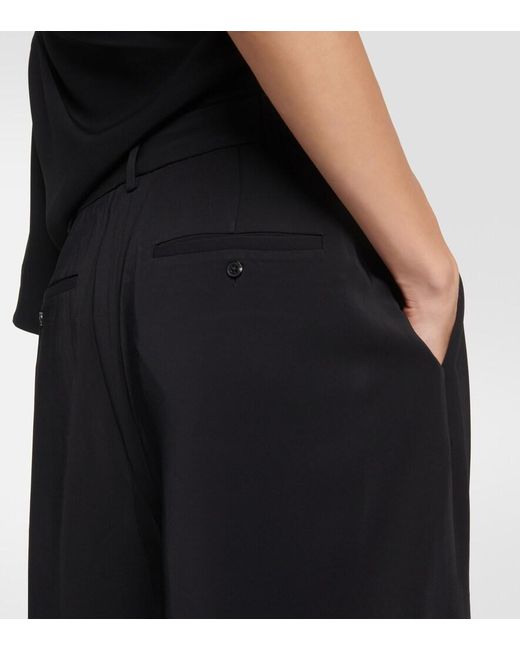 Co. Black High-Rise Jersey Wide-Leg Pants