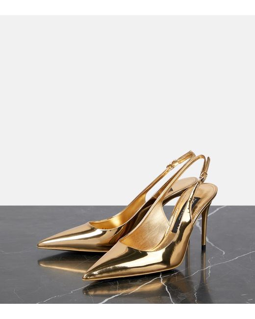 Dolce & Gabbana Metallic With Heel