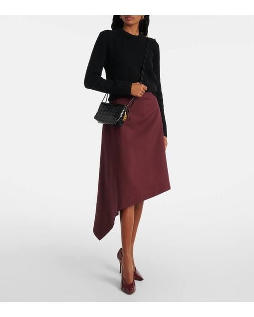 Bottega Veneta Black Loop Mini Leather Crossbody Bag