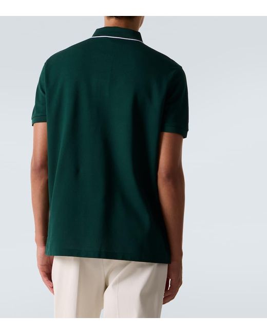 Ralph Lauren Green Logo Cotton Pique Polo Shirt for men
