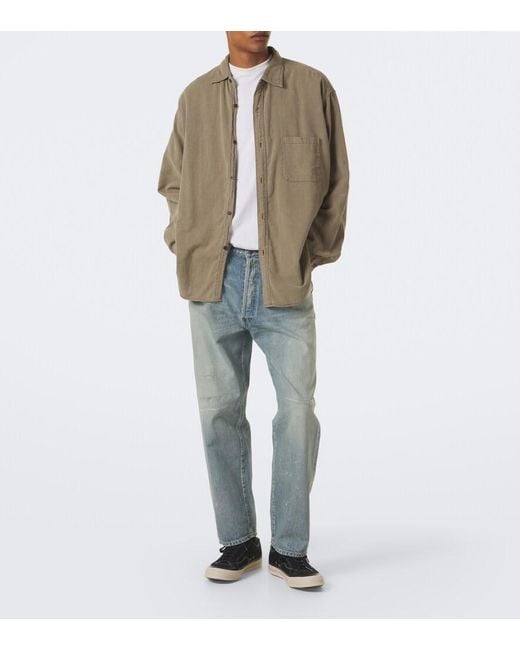 A.PRESSE Green Cotton Shirt for men