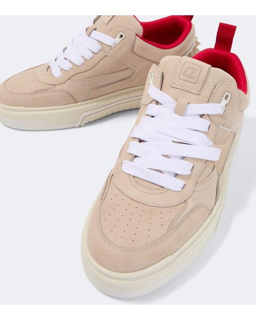 Christian Louboutin Natural Astroloubi Leather Sneakers for men