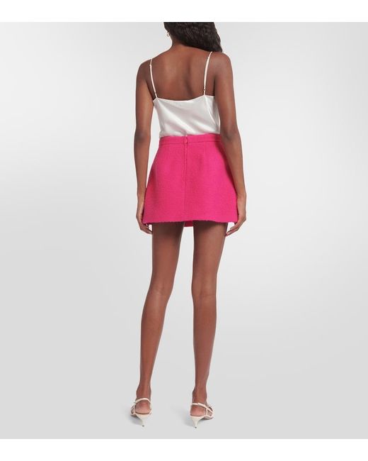 RED Valentino Pink Virgin Wool Miniskirt
