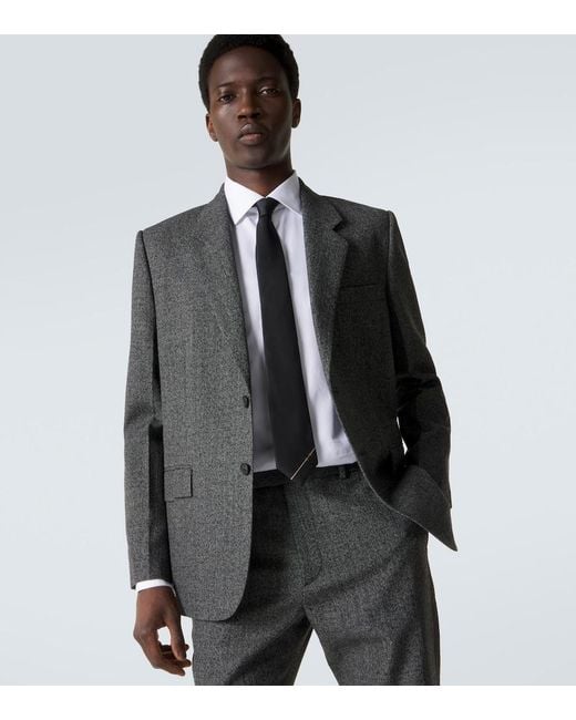 Gucci Black Horsebit Silk Jacquard Tie for men