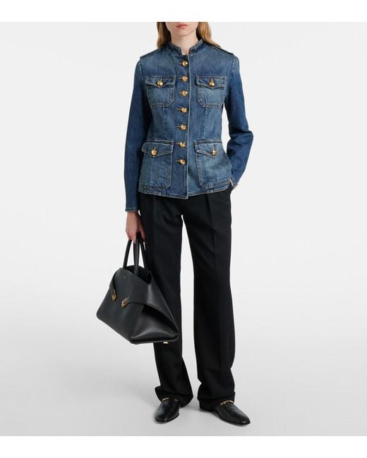 Nili Lotan Blue Geraldine Denim Jacket